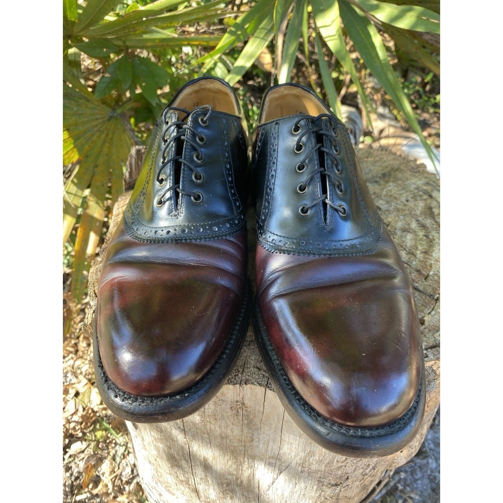L.L. Bean Dark Brown Leather Oxford Dress Shoes Size 9.5